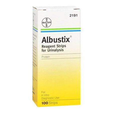 Albustix Reagent Strips (Dip-and-Read Test For Protein in Urine), 100/Bottle ,6 Bottles/Pack (2191) , Siemens 10333485