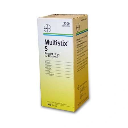 Urine Reagent Strip Multistix 5 100 Test Strips , 2309 , Siemens 10337415