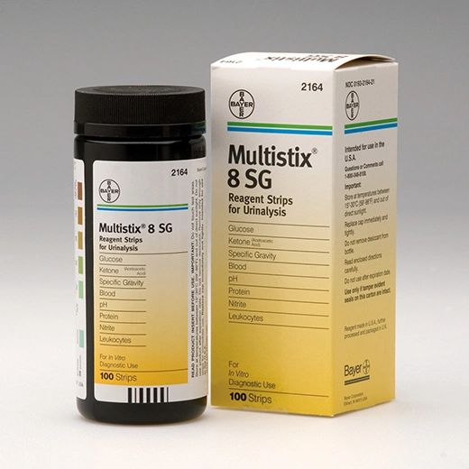 Multistix 8sg Urine Test Strip 100s Bayer 2164 Siemens 103 2367