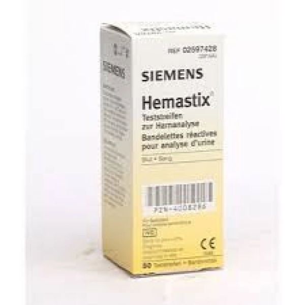 Hemastix Urine Reagent Strip 50 Test Strips , 12 Box/Case Bayer 2190 , Siemens 10312568