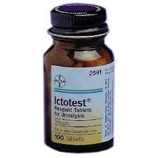 Ictotest Reagent Tablet 100 Tablets /Bottle , 6 Bottles/Case Bayer 2591 , Siemens 10311477