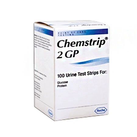 Chemstrip 2 LN Urine Reagent Strip Glucose, Protein 100 Strips , Ref # 200743 , Roche 11895397160