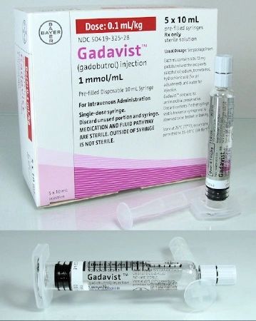 Gadavist Contrast Media Gadobutrol 1 mmol / mL Intravenous Injection Prefilled Syringe 10 mL , 5/Case MC 50419032528