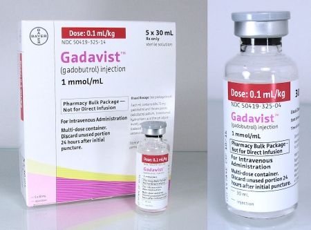 Gadavist Contrast Media Gadobutrol 1 mmol / mL Intravenous Injection Pharmacy Bulk Vial 30 mL , 10/Case MC 50419032514