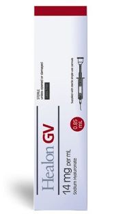 Healon GV® Viscoelastic, Ophthalmic Surgical Aid Sodium Hyaluronate 14 mg / mL Intraocular Injection Prefilled Syringe 0.55 mL, Abbott 05047450850