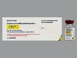 Neuromuscular Blocking Agent Cisatracurium Besylate 2 mg / mL Intravenous Injection Single Dose Vial 5 mL , 10/Box Sandoz 2007771