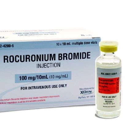 Neuromuscular Blocking Agent Rocuronium Bromide, Preservative Free 10 mg / mL Intravenous Injection Multiple Dose Vial 10 mL , 10/Box Xgen 39822420006