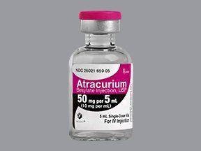 Neuromuscular Blocking Agent Atracurium Besylate 10 mg / mL Intravenous Injection Single Dose Vial 5 mL , 10/Box , Sagent 25021065905