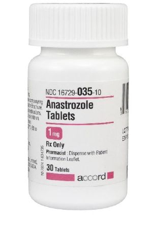 Antineoplastic Agent Anastrozole 1 mg Tablet Bottle 30 Tablets Accord 16729003510