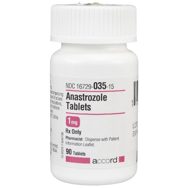 Antineoplastic Agent Anastrozole 1 mg Tablet Bottle 90 Tablets Accord 16729003515