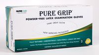 Glove Exam PF Latex Medium Pure Grip 100/Bx, 10 BX/Case HS-1032504