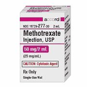 METHOTREXATE Injection PF 25MG/ML , 2ml Accord 16729027730