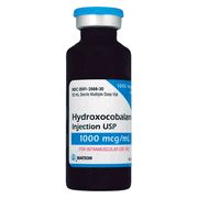 VITAMIN B12 Injection (HYDROXOCOBALAMIN) 1000 mcg , 30ml Vial Actavis 00591288830