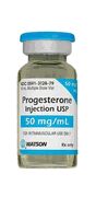 Progestin Progesterone 50 mg / mL Intramuscular Injection Multiple Dose Vial 10 mL Actavis 00591312879