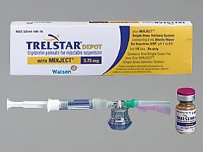 Trelstar Depot with MIXJECT Antineoplastic Agent Triptorelin Pamoate 3.75 mg Intramuscular Injection Kit 2 mL Actavis 52544018976