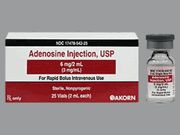 Antiarrhythmic Agent Adenosine, Preservative Free 3 mg / mL Intravenous Injection Single Dose Vial 2 mL, 25/Pack <br> Akron 17478054225