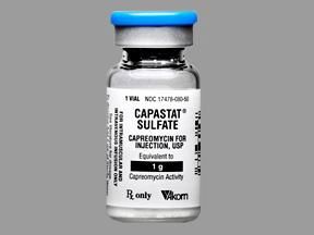 Capastat Sulfate Antituberculosis Agent Capreomycin Sulfate, Preservative Free 1 Gram Intramuscular or Intravenous Injection Vial 10 mL Akron 17478008050