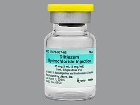 Calcium-Channel Blocking Agent Diltiazem HCl 5 mg / mL Injection Single Dose Vial 5 mL, 10/Pack Akron 17478093705