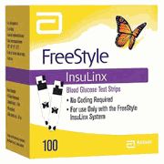 Freestyle InsuLinx Glucose test strip 100 Count