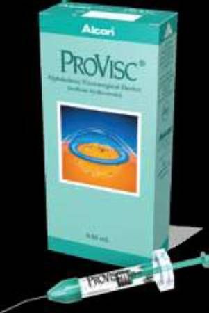 Provisc Viscoelastic, Ophthalmic Surgical Aid Sodium Hyaluronate 10 mg / mL, 1% Intraocular Injection Prefilled Syringe 0.4 mL Alcon 8065183004