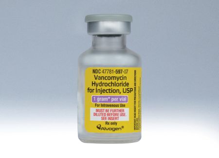 Antibacterial Vancomycin HCl, Preservative Free 1 Gram Intravenous Injection Vial , 10/Pack Alvogen 47781059791