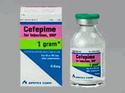 Cefepime HCl 1 Gram / 20 mL Injection 10X 20 mL vIAL Apotex 60505083404