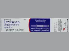 Lexiscan Pharmacologic Stress Agent Regadenoson 0.08 mg / mL Intravenous Injection Prefilled Syringe 5 mL Astellas 00469650189