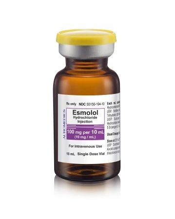 Esmolol HCl, Beta-Adrenergic Blocking Agent Preservative Free 10 mg / mL Intravenous Injection Single Dose Vial 10 mL Auromedics 55150019410