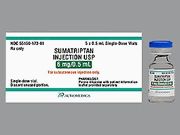 Selective Serotonin Agonist Sumatriptan Succinate 6 mg / 0.5 mL Subcutaneous Injection Single Dose Vial 0.5 mL , 5/Pack Auromedics 55150017301