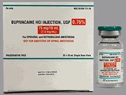 Local Anesthetic Bupivacaine HCl, Preservative Free 0.75%, 7.5 mg / mL Parenteral Solution Injection Single Dose Vial 10 mL, 25/Pack Auromedics 55150017110