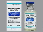 Antibacterial Levofloxacin 25 mg / mL Intravenous Injection Single Use Vial 30 mL Auromedics 55150015730