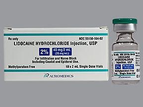 Local Anesthetic Lidocaine HCl, Preservative Free 2%, 20 mg / mL Parenteral Solution Injection Single Dose Vial 2 mL, 10/Pack Auromedics 55150016402