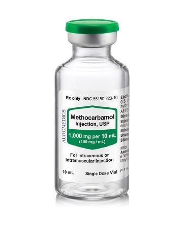 Centrally Acting Skeletal Muscle Relaxant Methocarbamol 100 mg / mL Intramuscular or Intravenous Injection Single Dose Vial 10 mL ,25/Pack Auromedics 55150022310