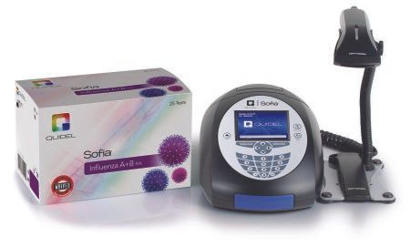 Sofia Analyzer and Influenza A+B FIA Test Kit Promotion 25 Tests CLIA Waived Quidel 20249