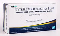 Glove Exam PF Nitrile Large Electra Blue Nytrile X300 HSI 300/Bx , 10 Box/Case , HS 1127018