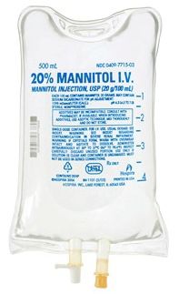 Osmotic Diuretic IV Solution Mannitol 20% Intravenous Injection Flexible Bag 500 mL, 12/Case Hospira ICU 00409771503