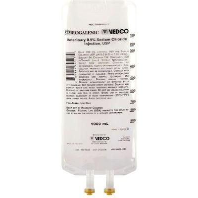 0.9% Sodium Chloride Injection, USP 12 x 1000 ml Vedco VINV-B925-1000