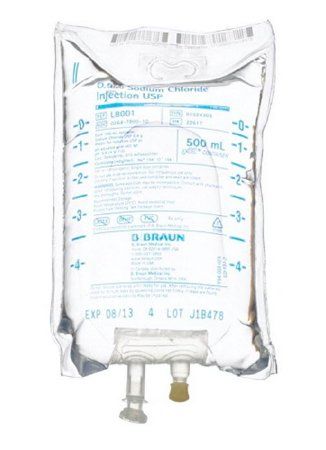 SODIUM CHLORIDE 0.9% IV SOLUTION , 500 ML BBRAUN L8001