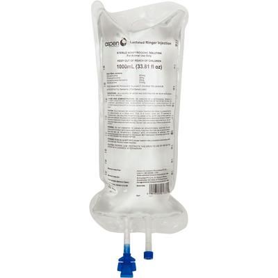 Lactated Ringer's Injection 1000 ml - 12/Case ASPEN VET 21281894