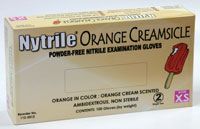 Glove Exam PF Nitrile XL Orange Nytrile Orange Creamsicle 100/Bx, 10 Box/Case1125016 , HS 1125016