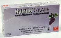 Glove Exam PF Nitrile XS Blue Nytrile Grape 100/Bx, 10 Box/Case , HS-1125007