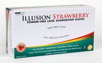 Glove Latex Medium Illusion Strawberry 100/Bx, 10 BX/Case , HS-1124993