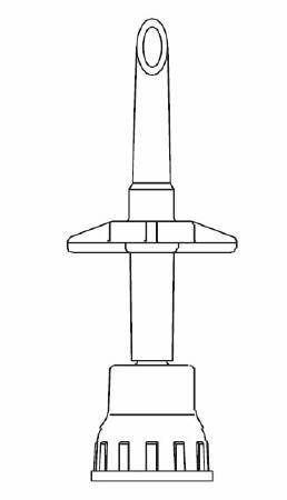 Dispensing Pin Non-Vented Spike Luer Lock Connector , Each BBRAUN 413501