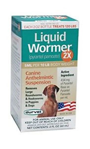Liquid Dog Wormer 2X Made in USA 011-1170