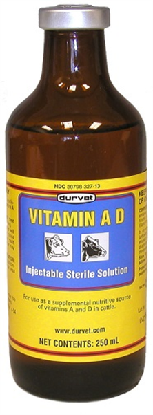 VITAMIN A & D 250ML , Each Durvet Inc 002-DME2142C