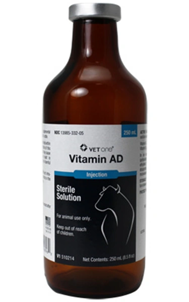 Vitamin AD Injection 250 ml , Each Vetone V-0332-05