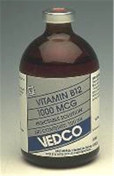 Vitamin B-12 1000mcg Injection , 500 ml Vedco VB12-500M