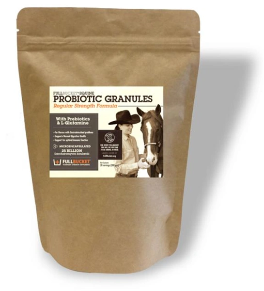 Equine Probiotic Granules 30 Servings 12/Case Fullbucket Health EQPROGRANRS30X12