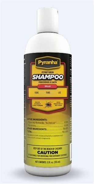 PYRANHA PYRTH SHMPOO For DOG/CAT, 12 oz. 6/Case , Pyranha 001PYSHAMPOO12