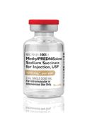 Corticosteroid Methylprednisolone Sodium Succinate 125 mg Intramuscular or Intravenous Injection Single Dose Vial 2 mL , each , 25/Pack , Pharma 70121100105